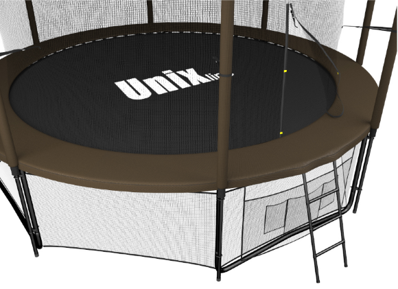 Батут UNIX line Black&Brown 12 ft (inside)
