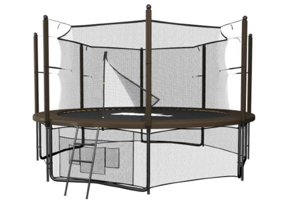 Батут UNIX line Black&Brown 12 ft (inside)