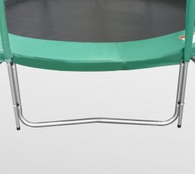 Батут премиум Arland 8FT с внутренней страховочной сеткой и лестницей (Dark green)