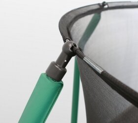 Батут премиум Arland 12FT с внутренней страховочной сеткой и лестницей (Dark green)