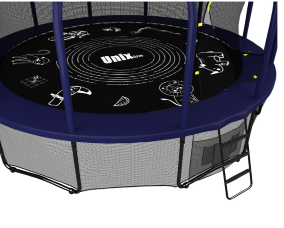 Батут UNIX line SUPREME GAME 16 ft (blue) Батут UNIX line SUPREME GAME 16 ft (blue)