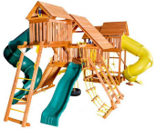Игровая площадка Playgarden "Mega SkyFort" с двумя игровыми домиками и переходом